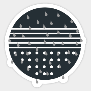 Drops / “Shower head” - in a circle Sticker